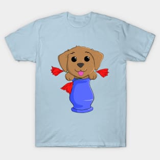 A puppy in a vase T-Shirt